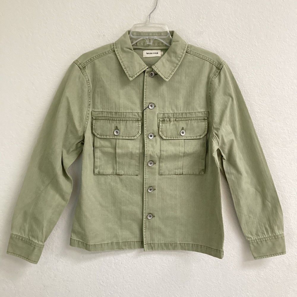 Taylor Stitch Olive Green Lightweight Shirt Jacket